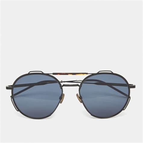 dior homme dior 0234s|CHRISTIAN DIOR Round Homme Sunglasses 0234S Black.